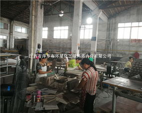 山东某化肥厂客户考察 250y 500y陶瓷波纹硫酸装置填料含铝量25